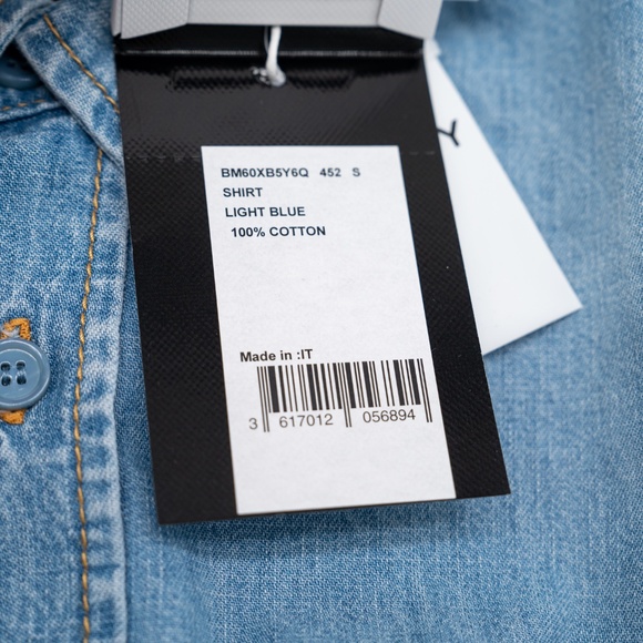 size S Givenchy Blue Denim Shirt Button - Picture 5 of 7